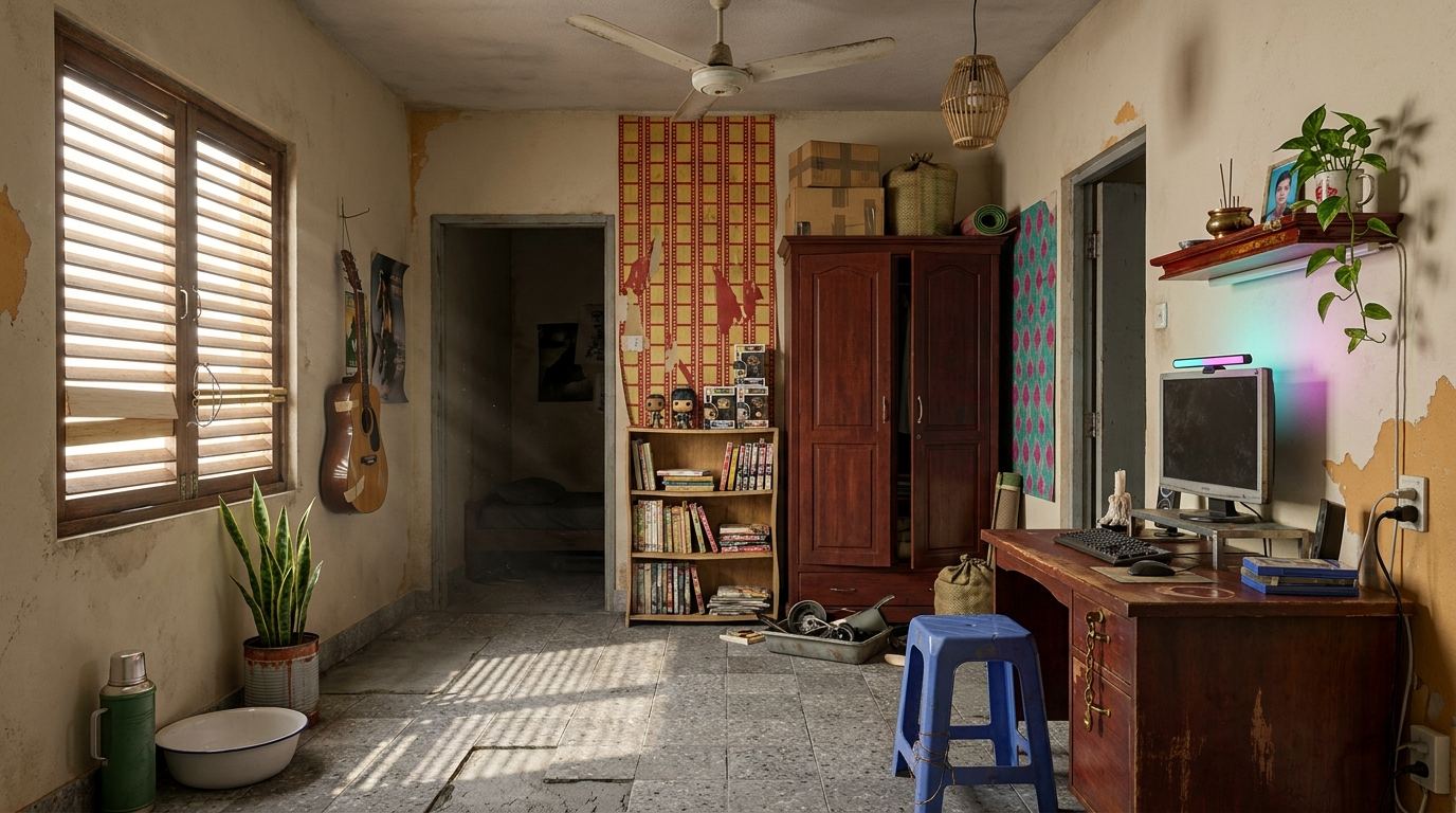 A room in daylight